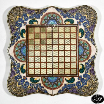تخته نرد و شطرنج 50cm اعلاء تمام تذهیب - Image 2