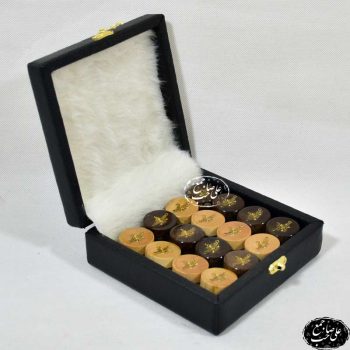 مهره نرد فروهر جعبه دار چرمی