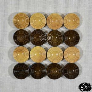 مهره چوبی تخته نرد سه خط 