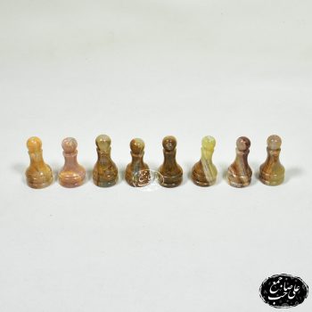 مهره شطرنج سنگی مرمر و جاسپر قرمز - Image 5