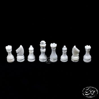 مهره شطرنج سنگی مرمر و جاسپر قرمز - Image 3