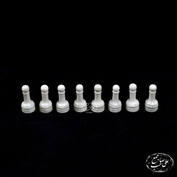 مهره شطرنج سنگی لاجورد و مرمر - Image 4