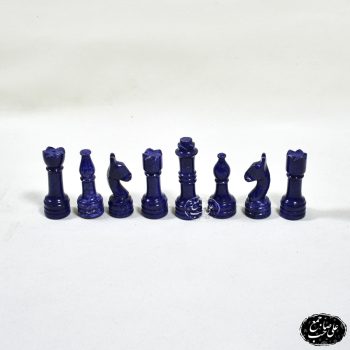 مهره شطرنج سنگی لاجورد و مرمر - Image 3