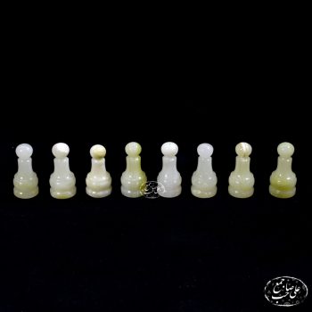 مهره شطرنج سنگی گرانیت سبز و مرمر - Image 2