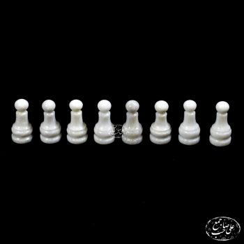 مهره شطرنج سنگی گرانیت سبز و مرمر - Image 3