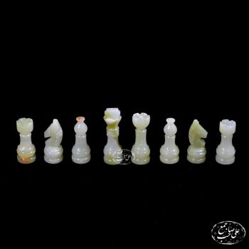 مهره شطرنج سنگی گرانیت سبز و مرمر - Image 4
