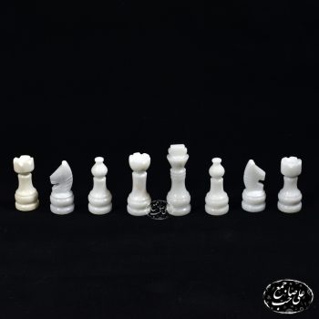 مهره شطرنج سنگی گرانیت سبز و مرمر - Image 5
