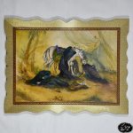 تابلو نگارگری خاتم اعلاء طرح عصر عاشورا