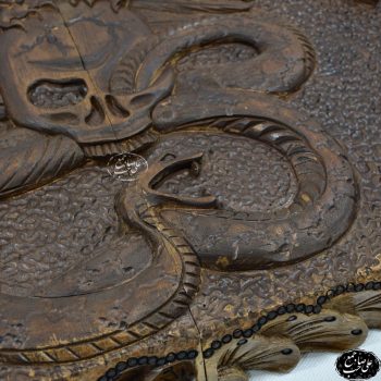 تابلو نرد منبت کاری 60سانتی اسکلت و عقاب - Image 5