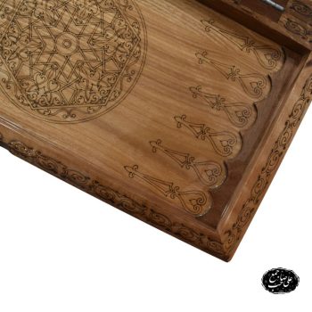 تخته نرد چوبی طرح تذهیب کد 205 - Image 3