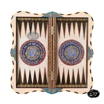 تخته نرد دالبر طرح تمام تذهیب کد160
