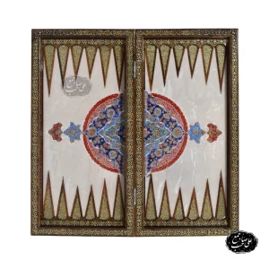 تخته نرد و شطرنج خاتمکاری نقاشی تذهیب کد 123