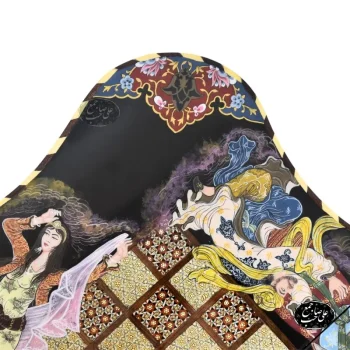 تخته نرد شطرنج خاتم 60 سانتی دالبر طرح نقاشی لیلی مجنون کد 121 - Image 6