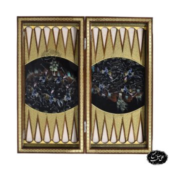 تخته نرد شطرنج و دوز خاتم سه‌کاره - Image 4