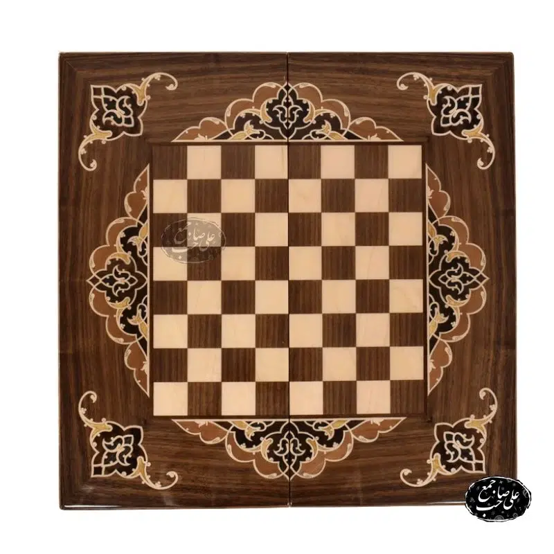 تخته نرد و شطرنج چوب گردو معرق کاری اصفهان کد 207