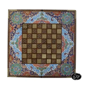 تخته نرد شطرنج خاتم نقاشی تذهیب کد 124