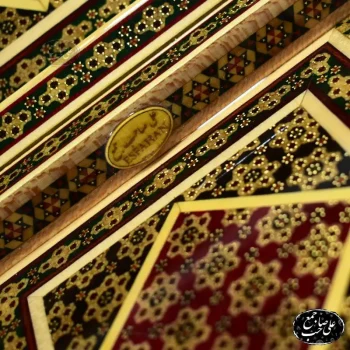 تخته نرد و شطرنج 5۰ سانتی_متری طرح تمام خاتم