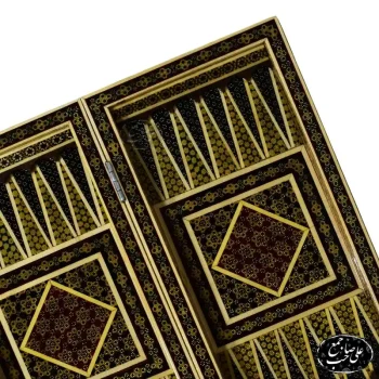 قیمت تخته نرد چوبی ۴۰ سانتی طرح خاتم (3)