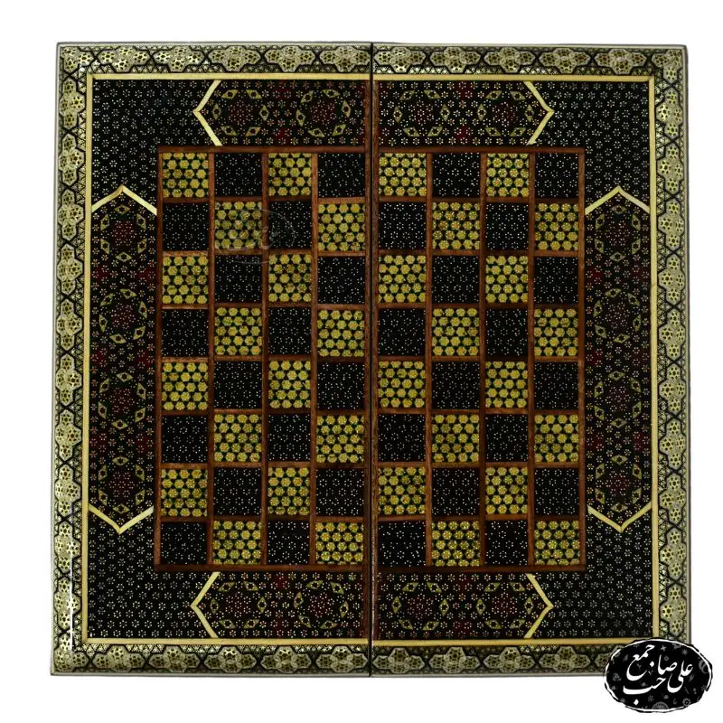 قیمت تخته نرد چوبی ۴۰ سانتی طرح خاتم (3)