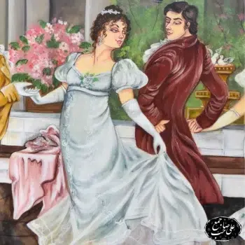 تابلو نقاشی خاتم_کاری «ضیافت رقص اشرافی» (11)