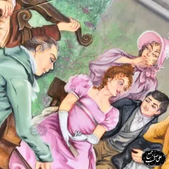 تابلو نقاشی خاتم_کاری «ضیافت رقص اشرافی» (11)