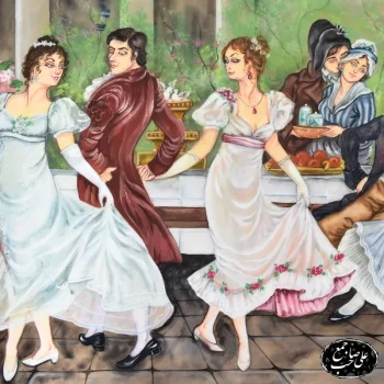 تابلو نقاشی خاتم_کاری «ضیافت رقص اشرافی» (11)