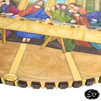 تابلو خاتم بیضی نقاشی شام آخر داوینچی - Image 3
