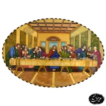 تابلو نقاشی شام آخر اثر داوینچی خاتم بند علی صاحب جمع