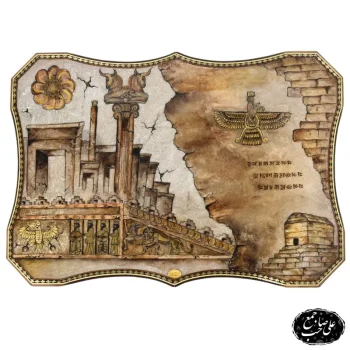 تابلو نقاشی قاب‌خاتم شکوه هخامنشی