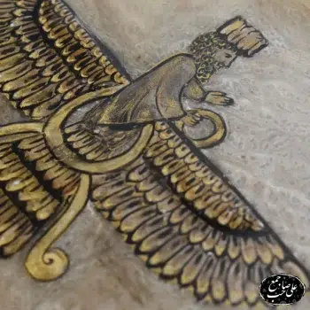 تابلو نقاشی قاب‌خاتم شکوه هخامنشی