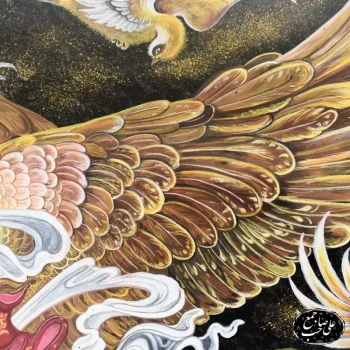 تابلو خاتم نگارگری آهنگ پرواز فرشچیان - Image 7
