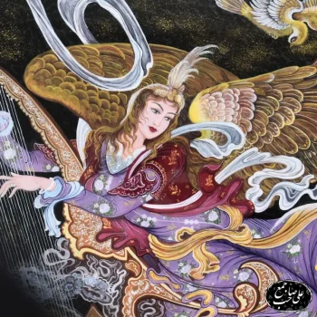 تابلو خاتم نگارگری آهنگ پرواز فرشچیان - Image 6