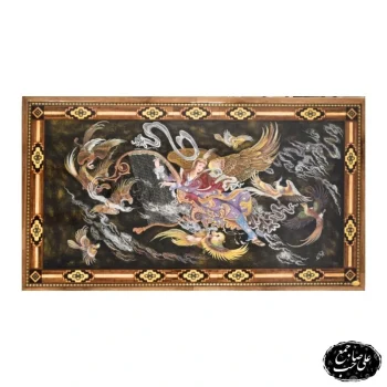تابلو خاتم نگارگری آهنگ پرواز فرشچیان
