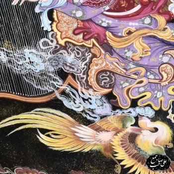 تابلو خاتم نگارگری آهنگ پرواز فرشچیان - Image 2